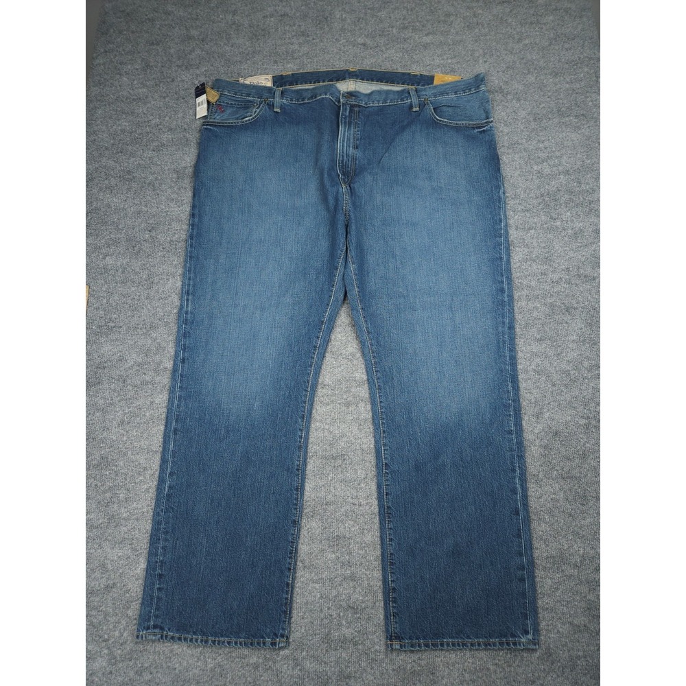 Polo Ralph Lauren Jeans Mens 48B x 32 Blue HAMPTON STRAIGHT Big Tall NWT - Picture 1 of 14